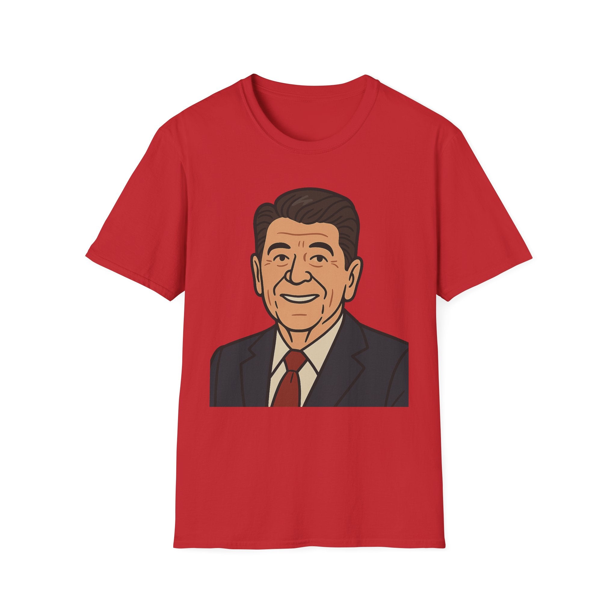 Cartoon Ronald Reagan Graphic Tee