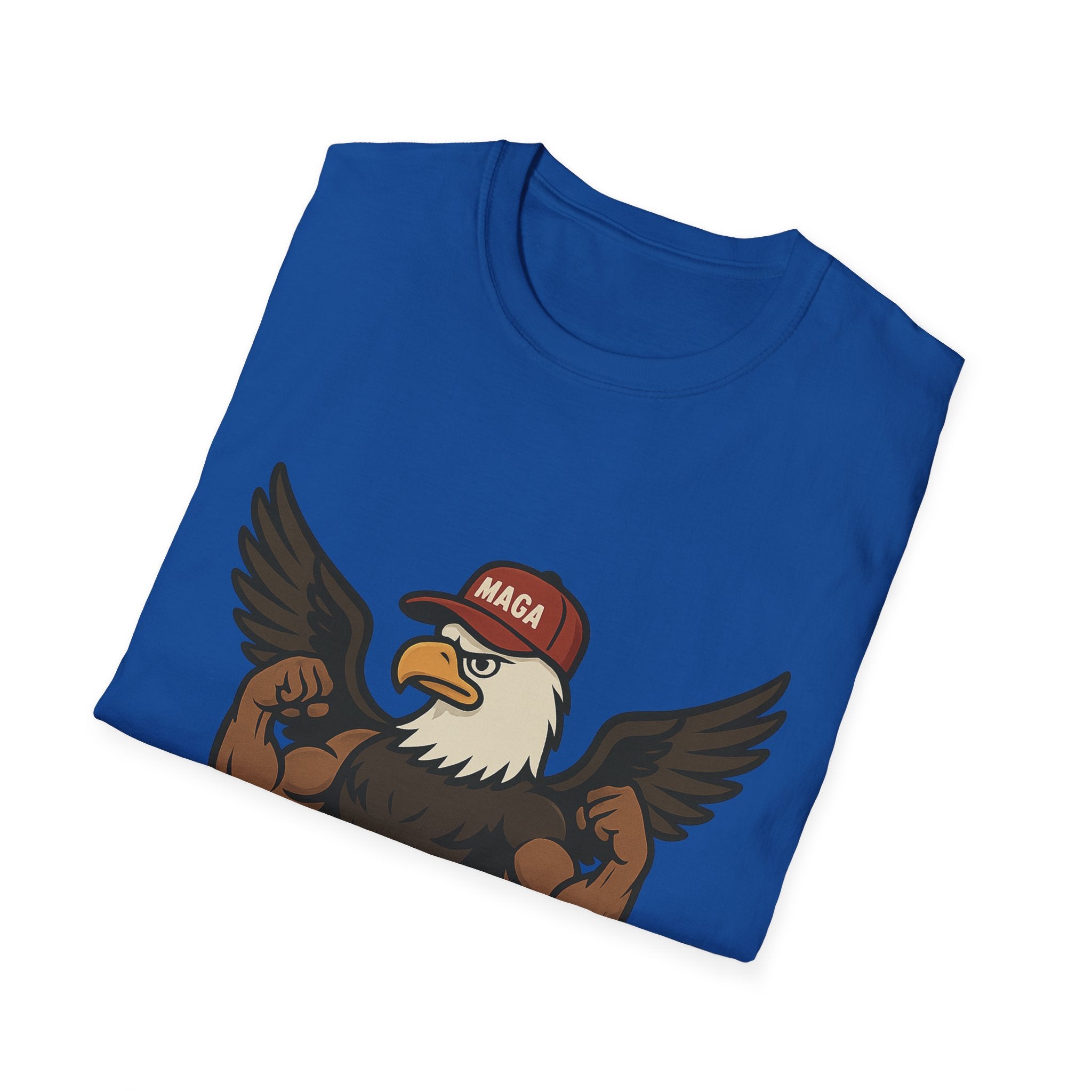 Cartoon Eagle with MAGA Hat T-Shirt