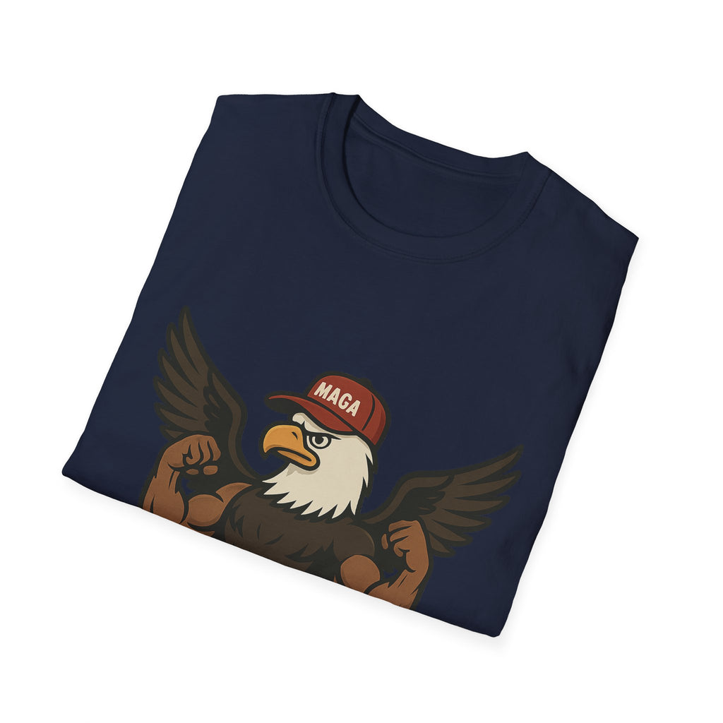 Cartoon Eagle with MAGA Hat T-Shirt