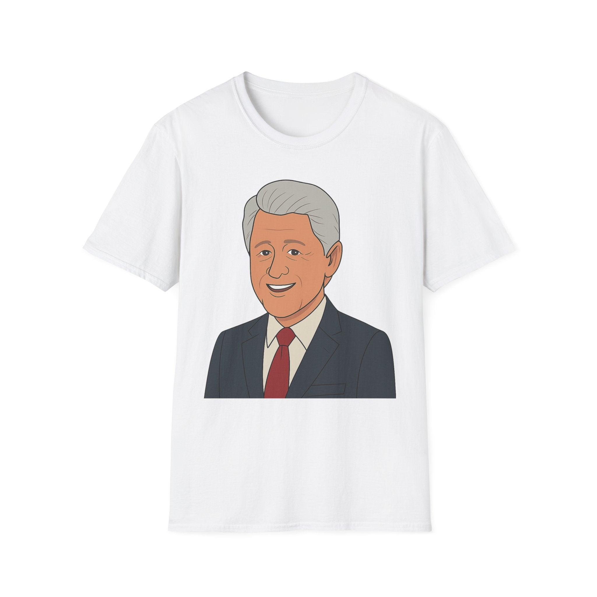 Cartoon Bill Clinton Graphic Tee