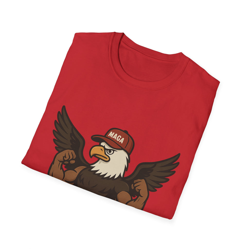 Cartoon Eagle with MAGA Hat T-Shirt