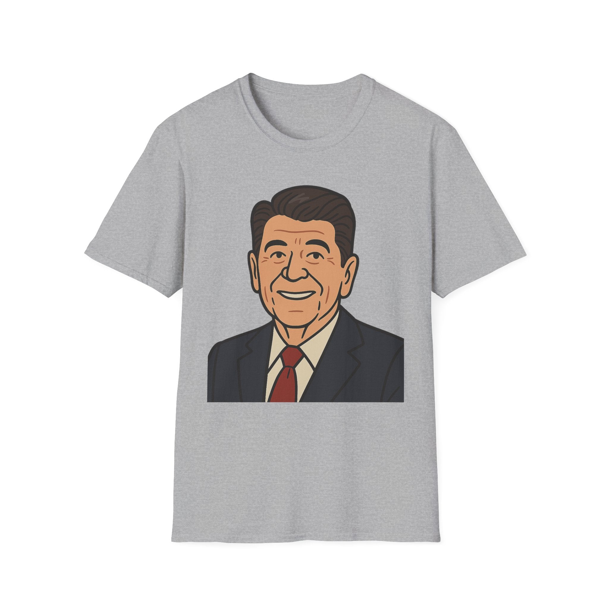Cartoon Ronald Reagan Graphic Tee