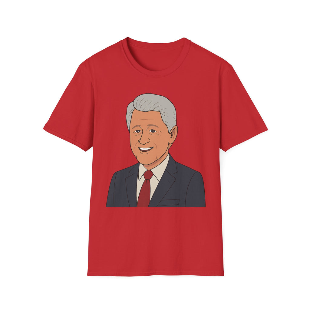 Cartoon Bill Clinton Graphic Tee