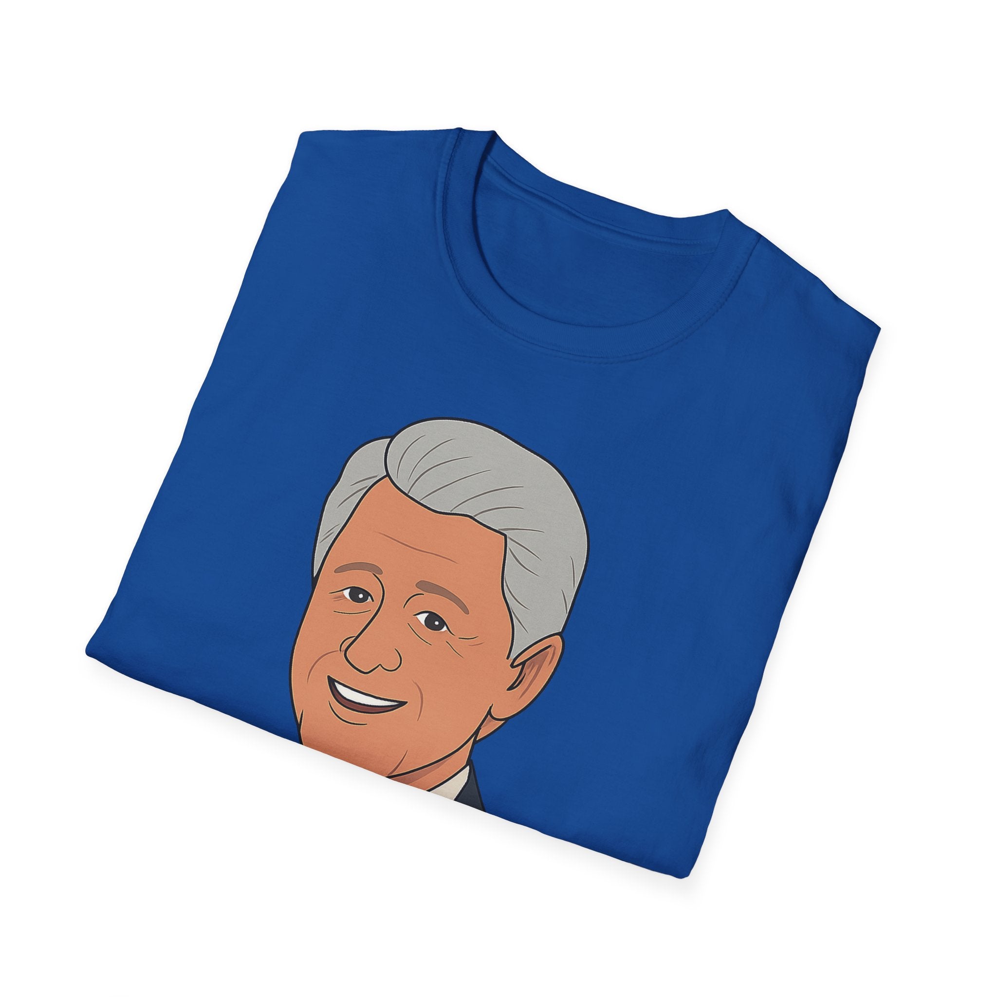 Cartoon Bill Clinton Graphic Tee