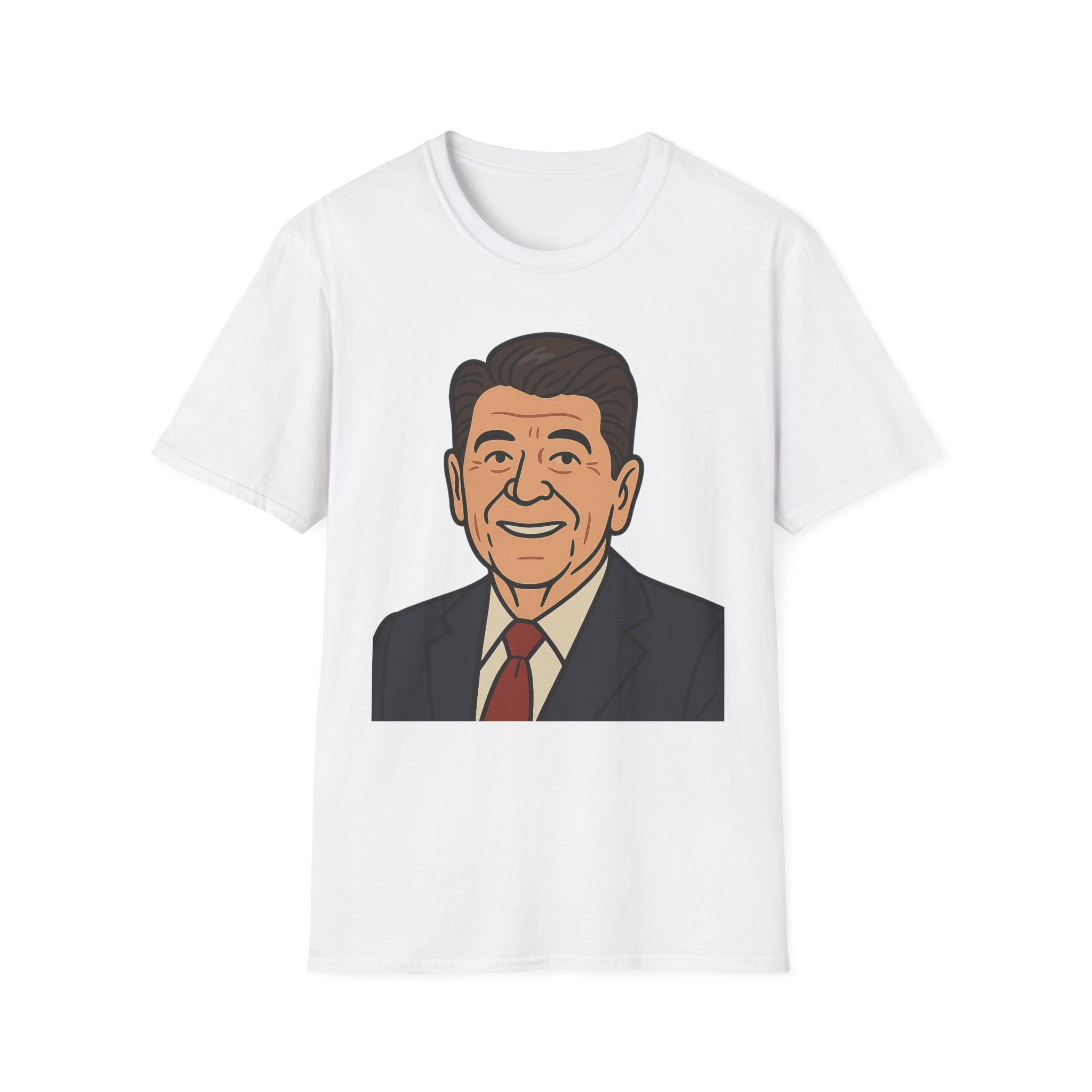 Cartoon Ronald Reagan Graphic Tee