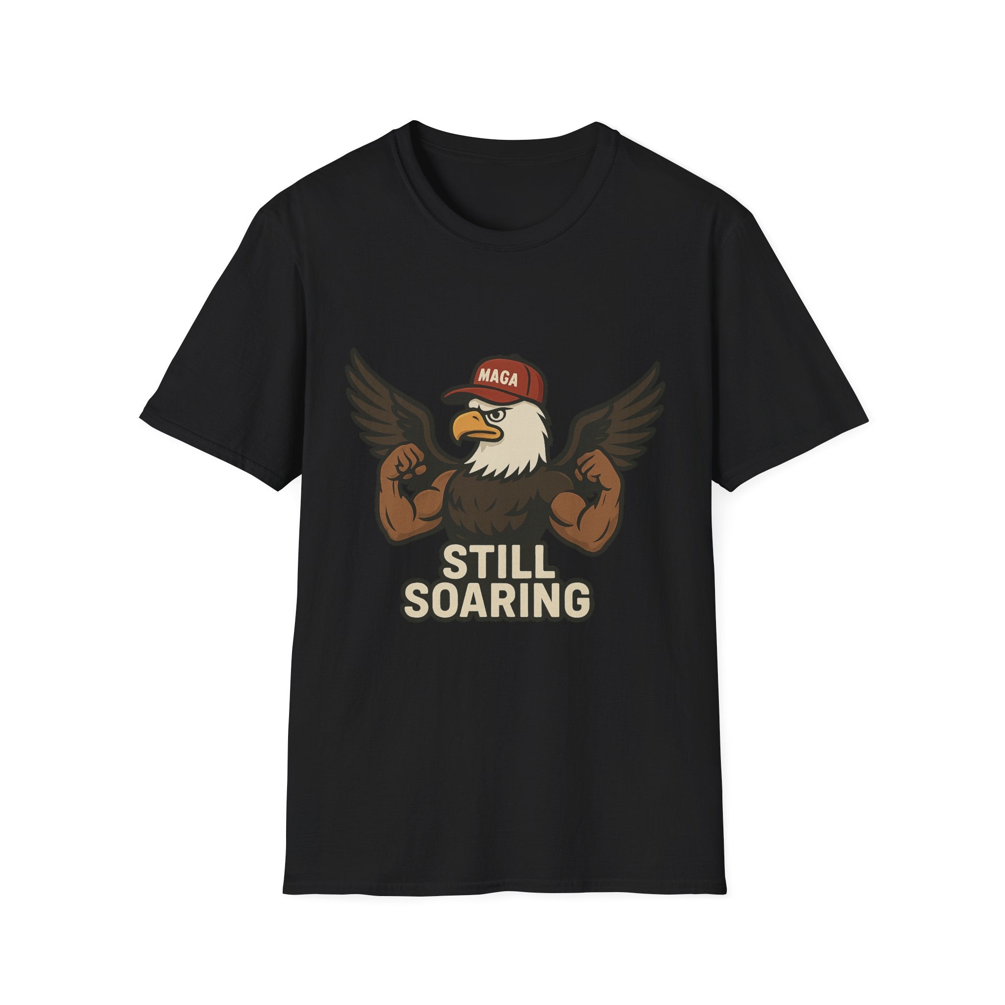 Cartoon Eagle with MAGA Hat T-Shirt