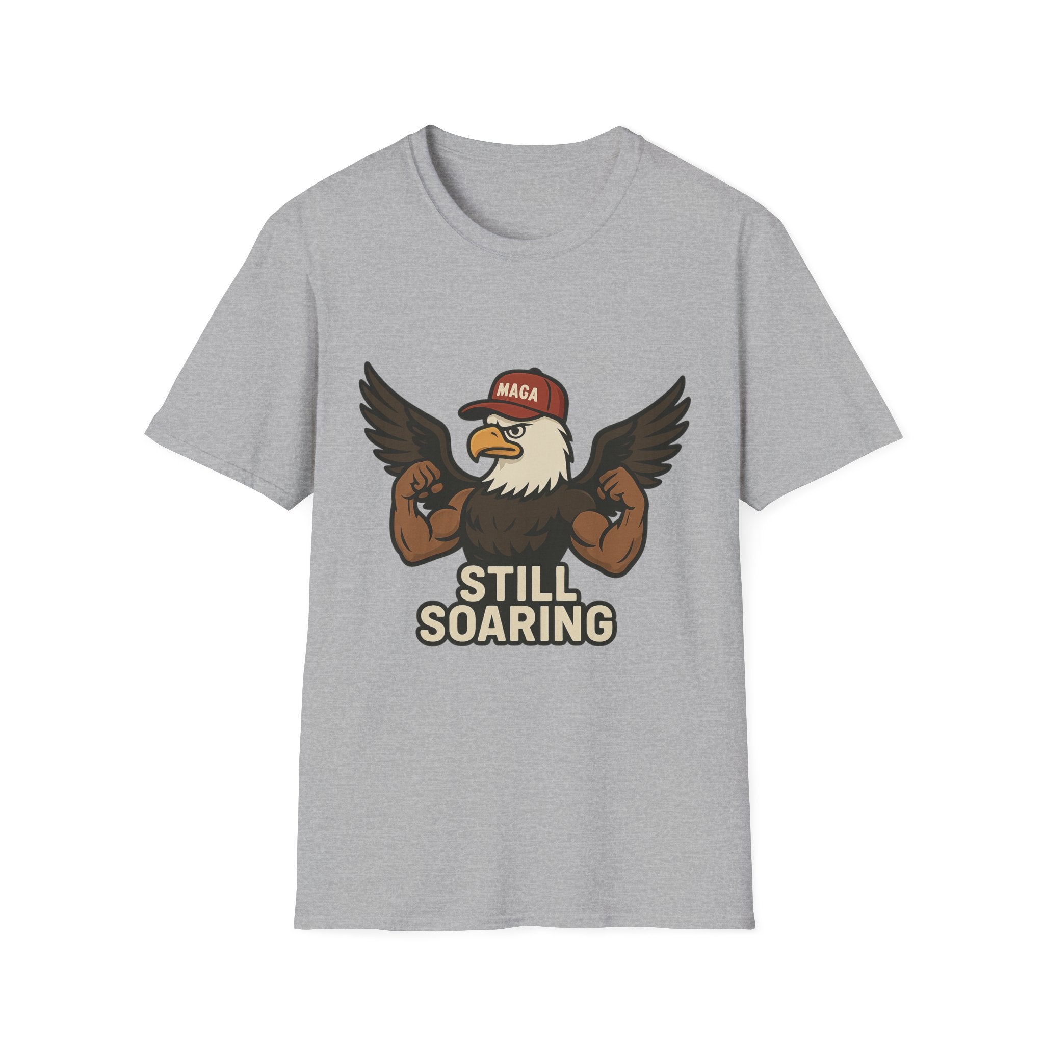 Cartoon Eagle with MAGA Hat T-Shirt