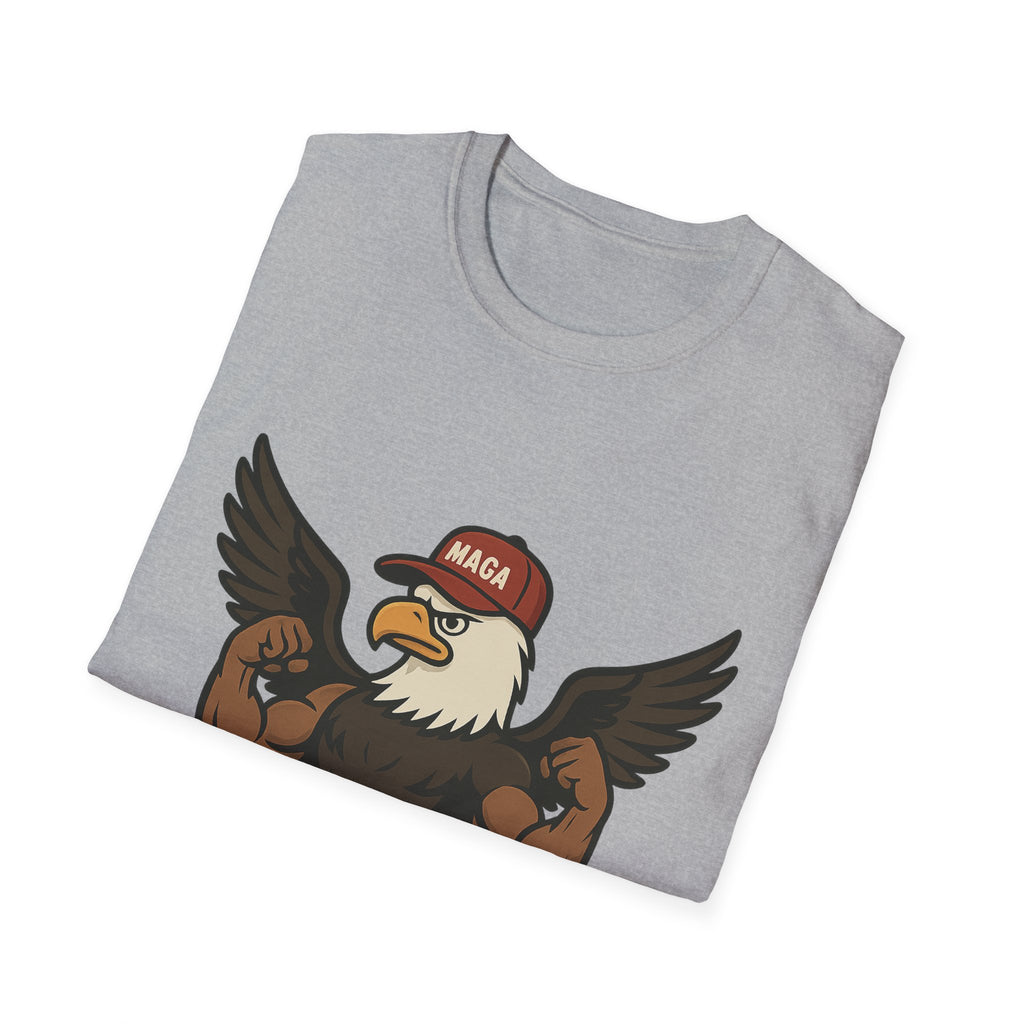 Cartoon Eagle with MAGA Hat T-Shirt