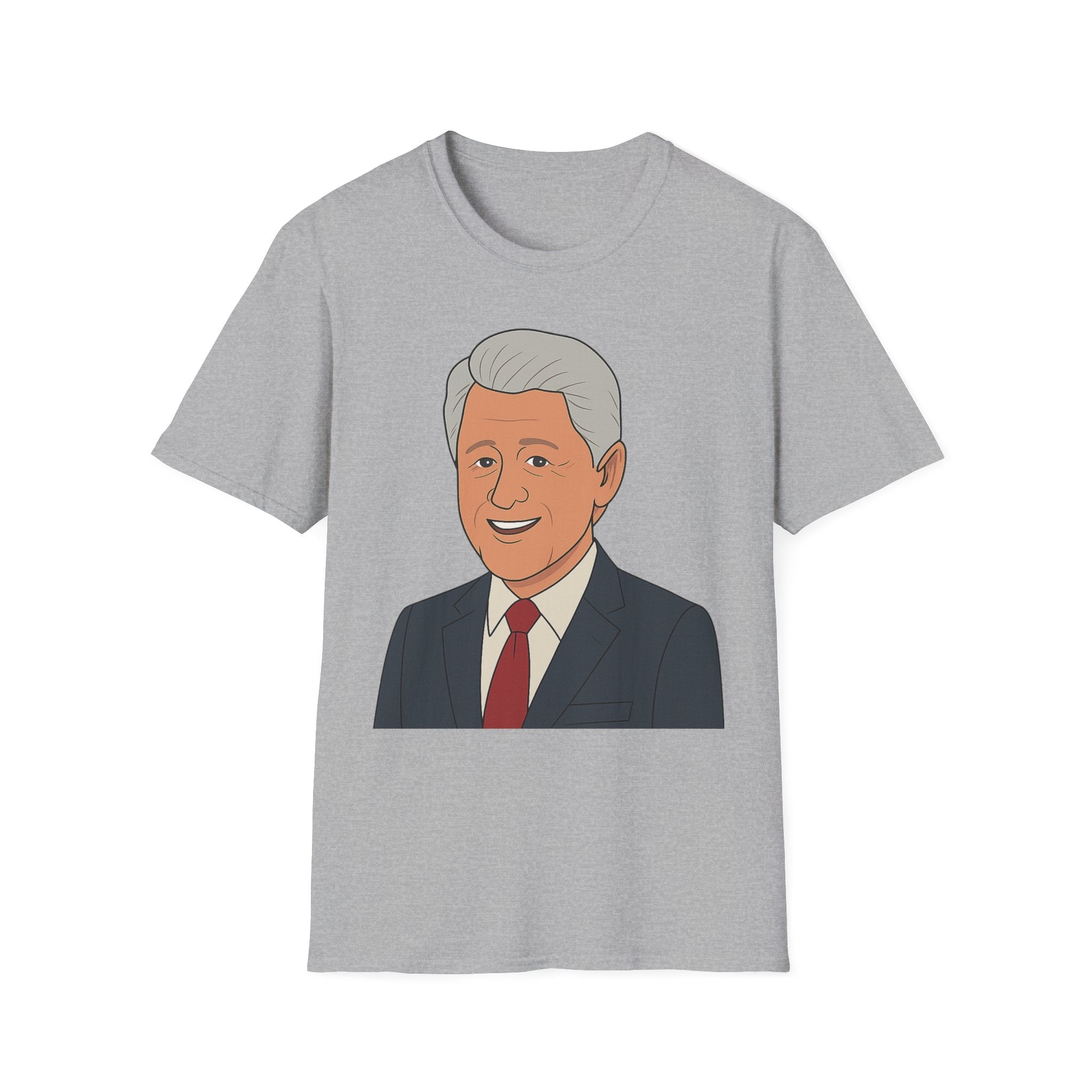 Cartoon Bill Clinton Graphic Tee