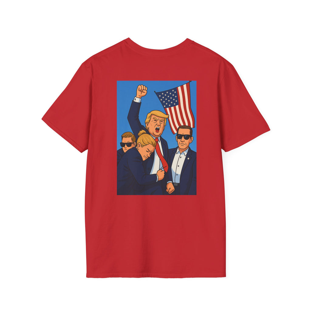 Cartoon Donald Trump "Fight" Graphic Tee