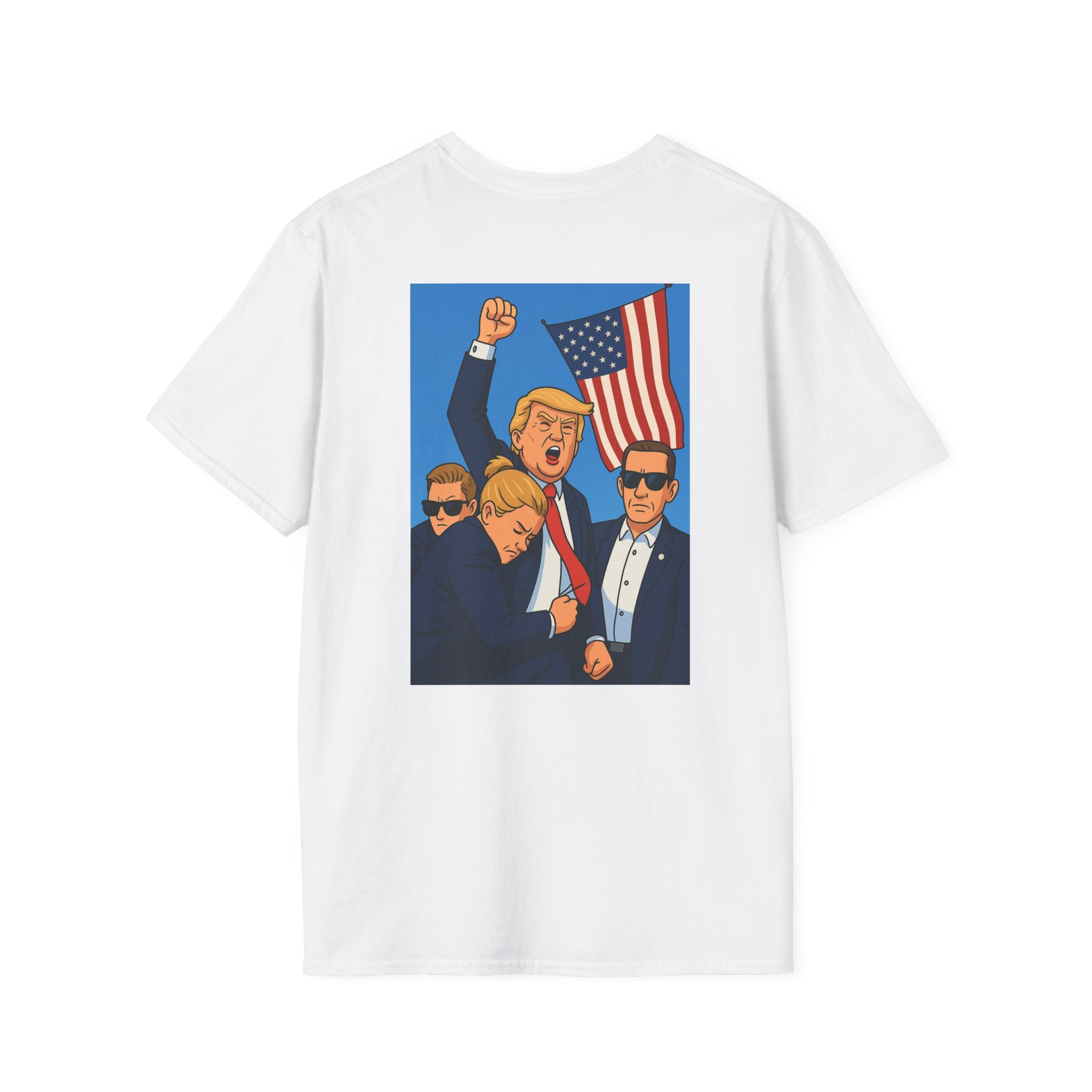 Cartoon Donald Trump "Fight" Graphic Tee